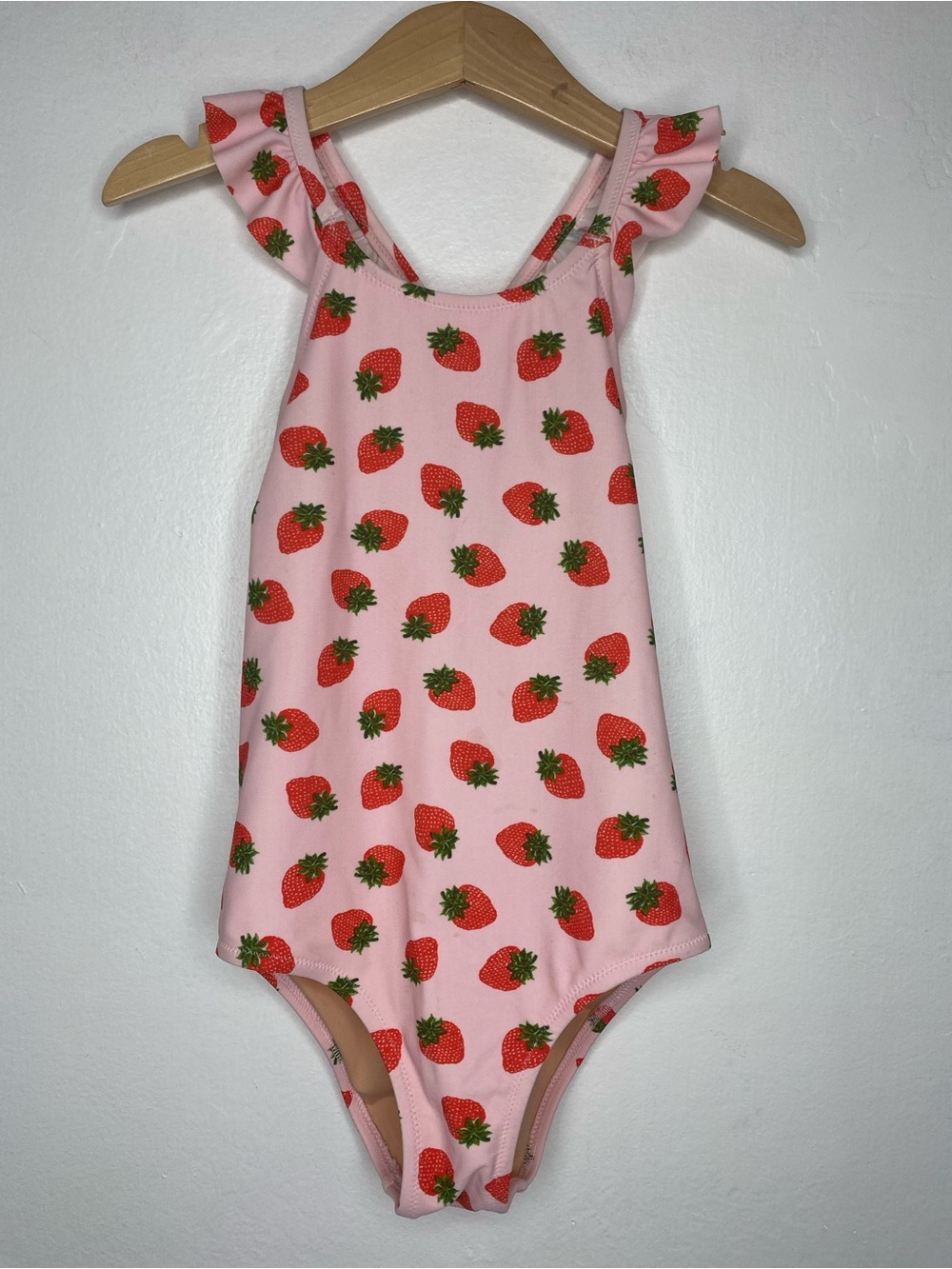NWT Crewcuts Girl Strawberries one piece Bathing suit Size 8